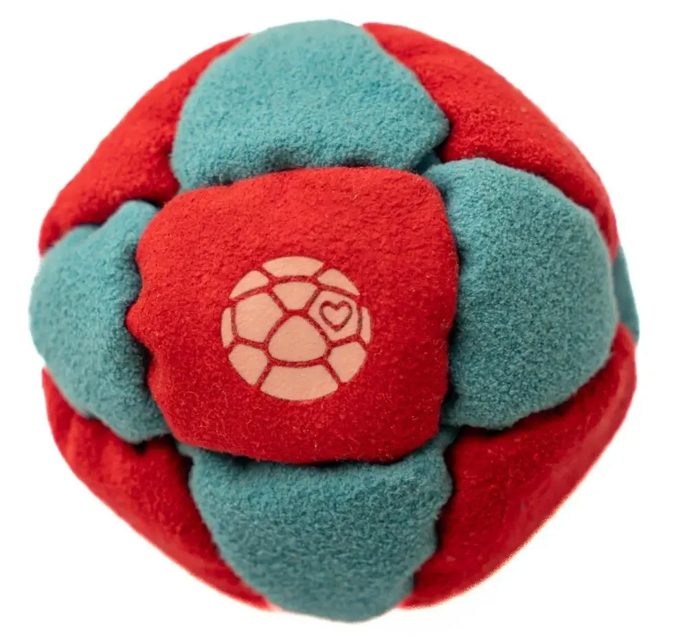 🔥Haniabag Adventurer 14 Panel Footbag Hacky Sack RED/BLUE BNWT🔥